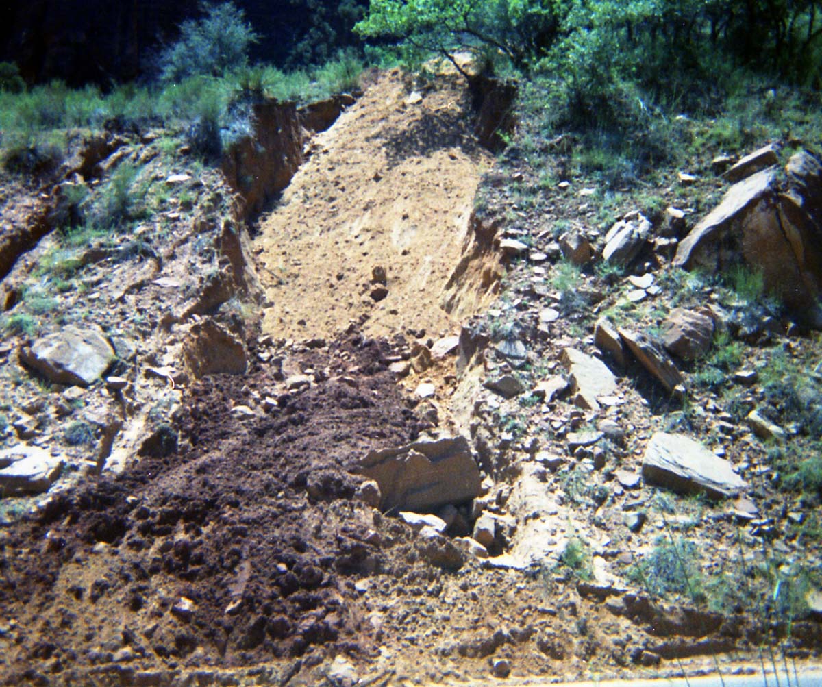 Color Photos of flood damage from the 1972 flood.