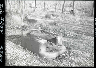 New type campground fireplace with detachable grill.