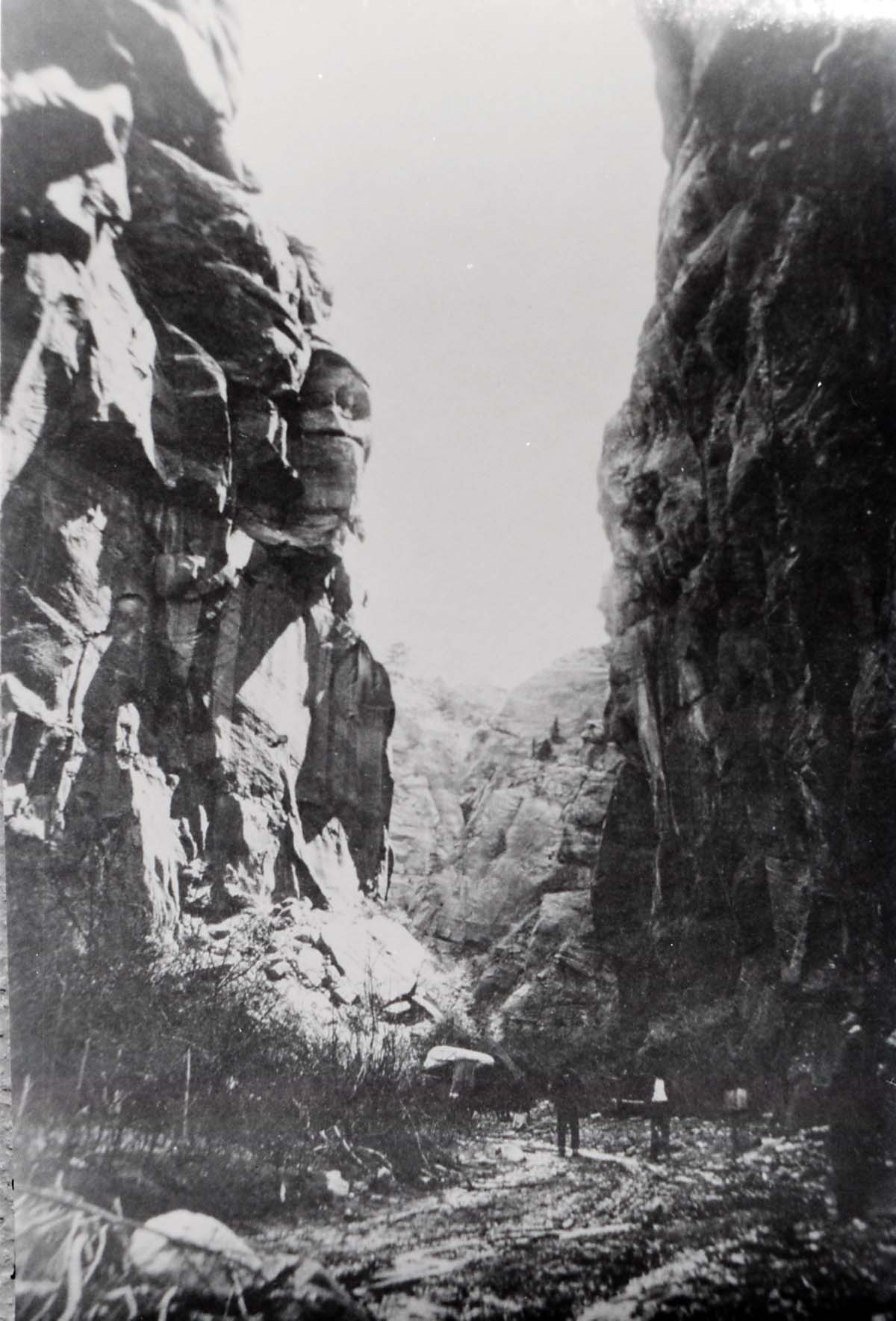 BW Photos of the Court of the Patriarchs - 35mm.