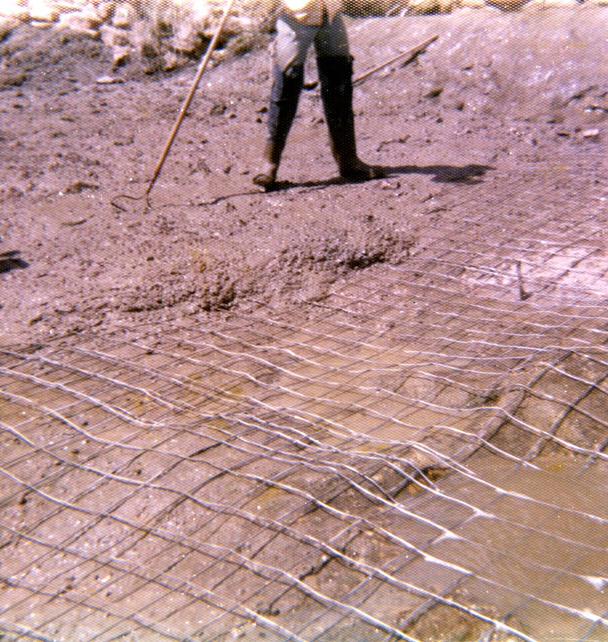 Color photo of the Virgin River channel stabilization and construction of the spillway near Birch Creek.