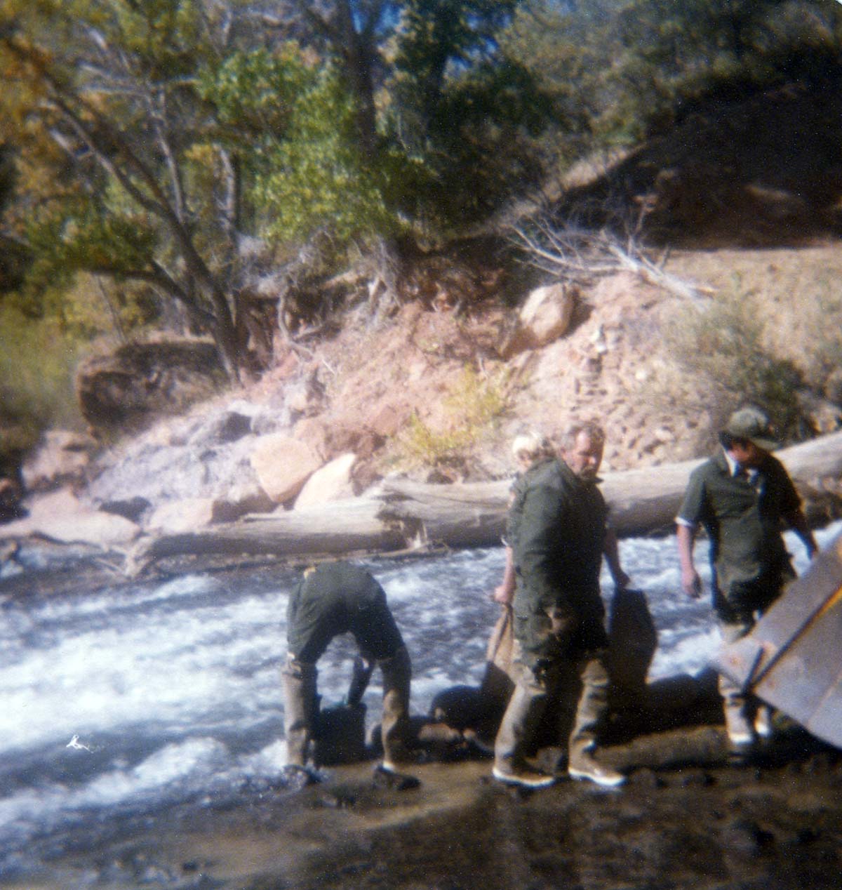 Color photos of the Birch Creek Spillway construction and/ or modification.