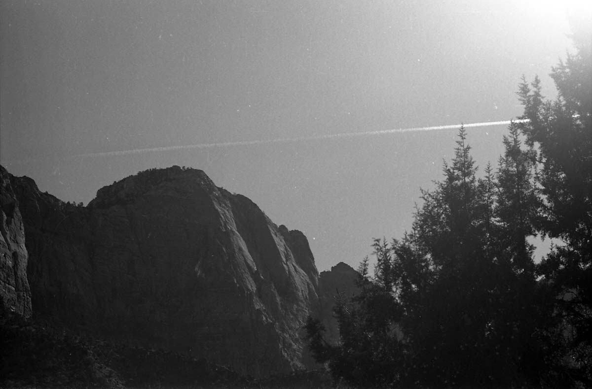 BW Photos of general interior views of Zion Canyon - 35mm.