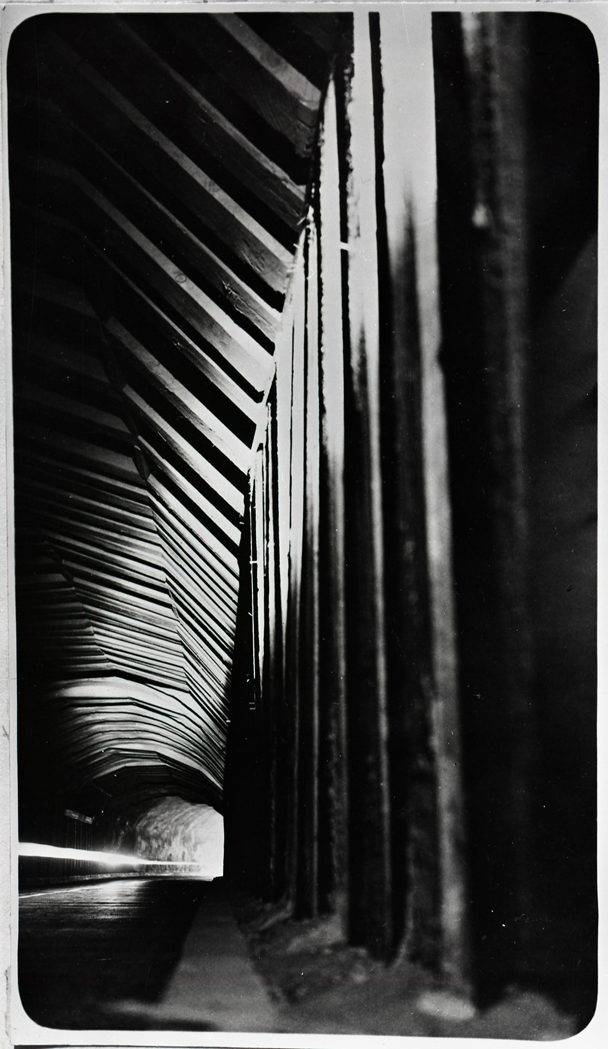 Support frame work for long tunnel, supplemental construction- Zion Mt Carmel Tunnel.