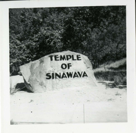 The Temple of Sinawava sign.