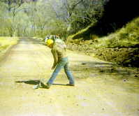 Man working on the Zion Lodge utilities project.
