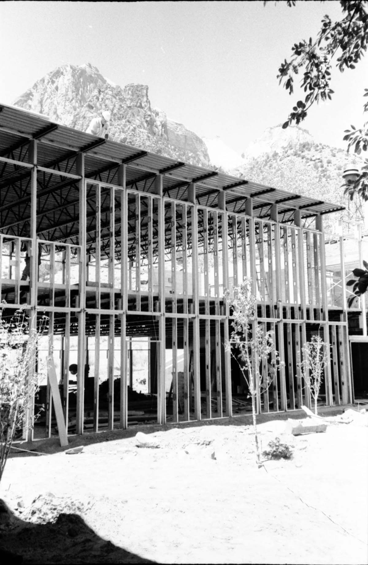 Construction of headquarters addition.