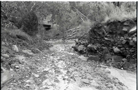 BW Photos of the damage from the Oak Creek flash flood of 1989.