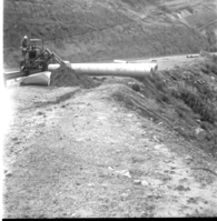 BW photos of rock slides in Kolob Canyons - 2x2.