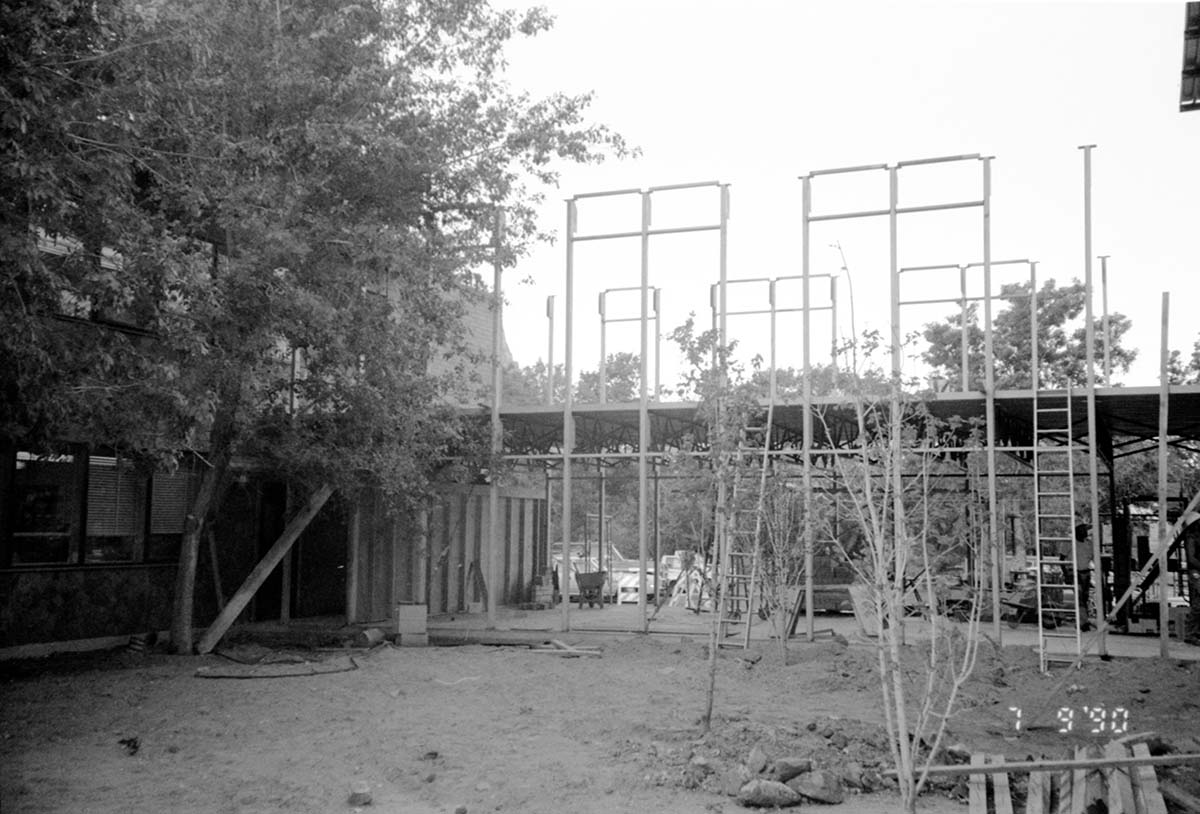 Construction of headquarters addition.