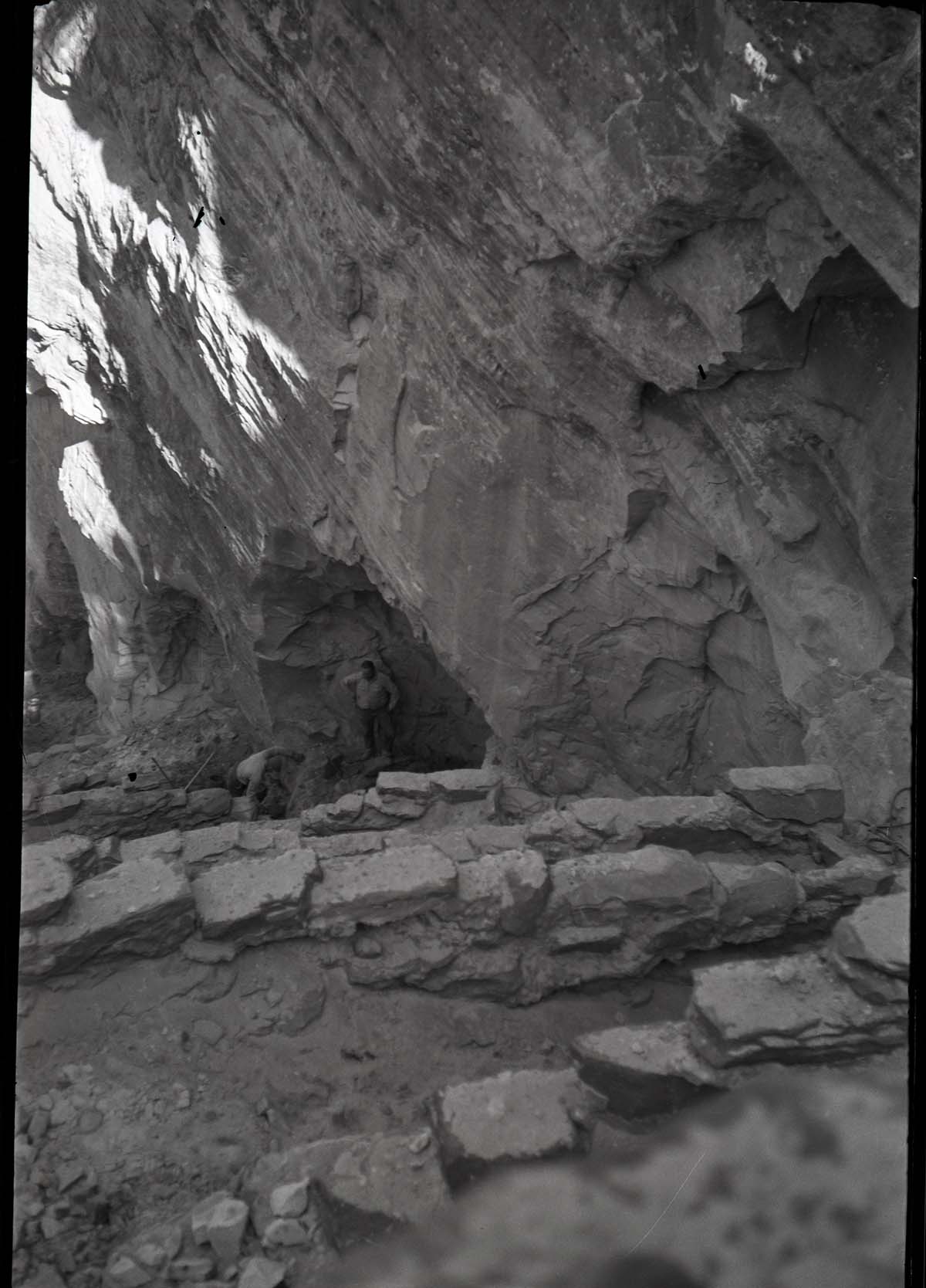 Trail drainage work on Walter's Wiggles on West Rim Trail.