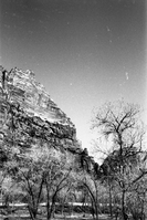 BW Photos of general interior views of Zion Canyon - 35mm.