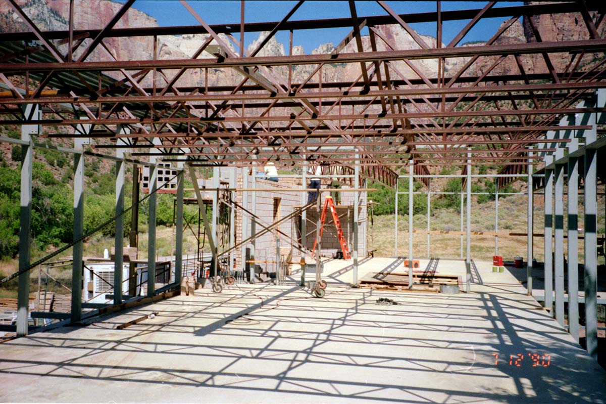 Construction of headquarters addition.