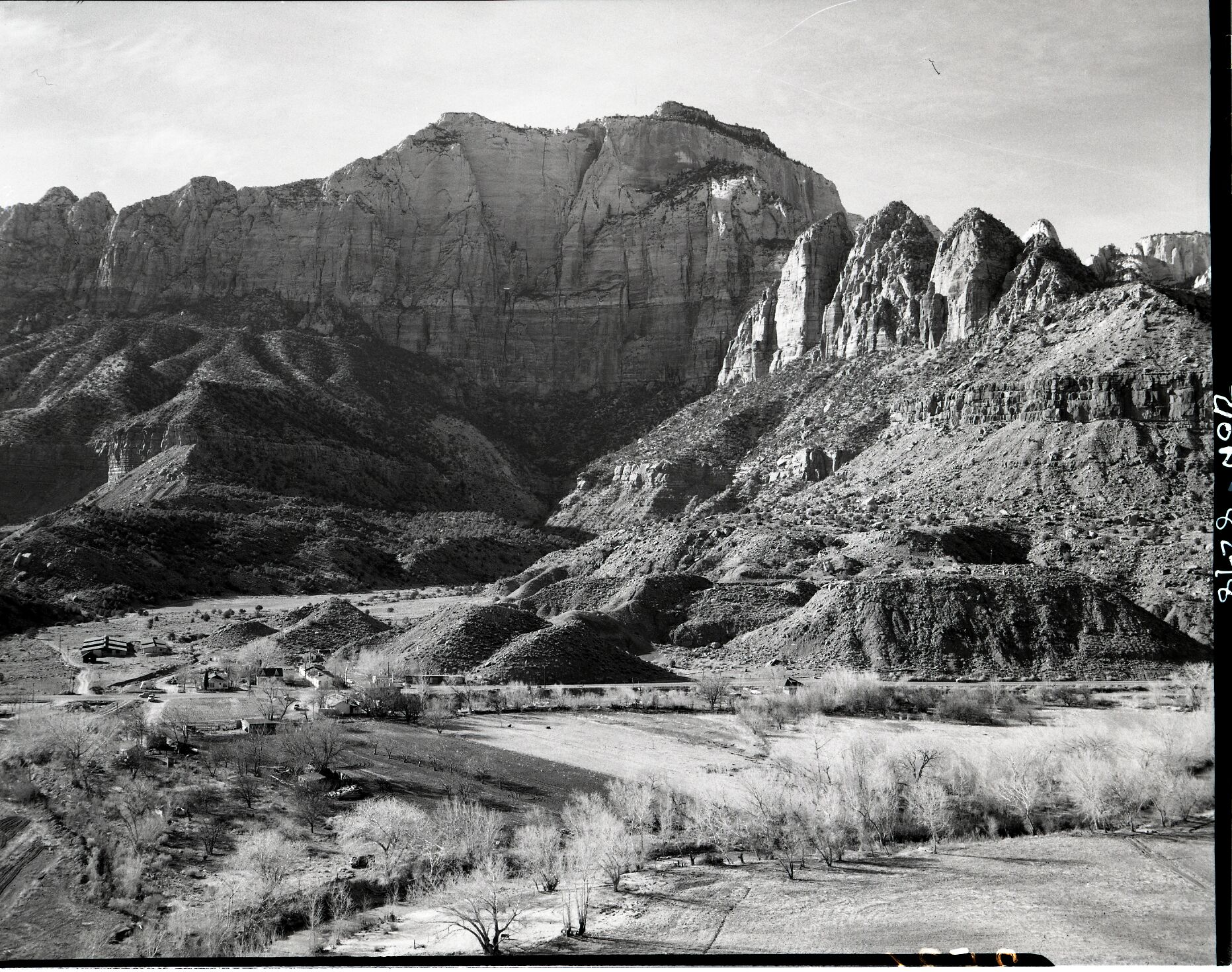 Boundary change study, land east of West Temple, south of entrance station.