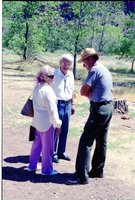 Color Photos of the parks 72nd anniversary celebrations- cake cutting, barbecue, speakers.