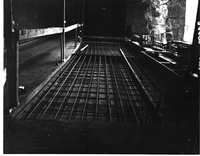 Repair work being done in Zion-Mt. Carmel tunnel at place of rock fall damage at Gallery #3.