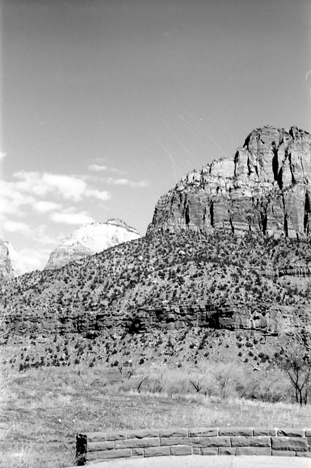 BW Photos of Bridge Mountain - 35mm.