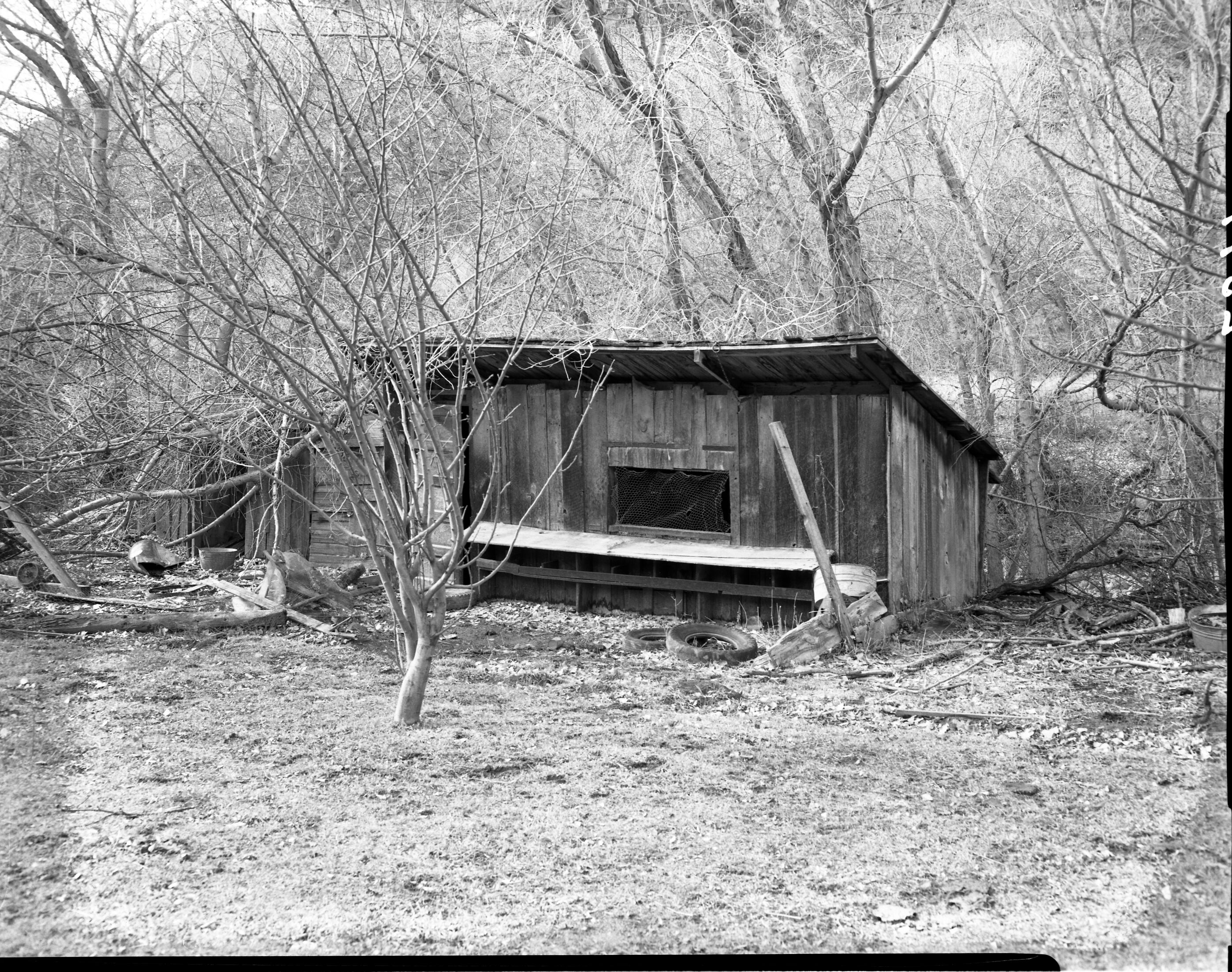 E.C. and H.F. Winder properties east of Virgin River, south of park boundary, with outbuildings.