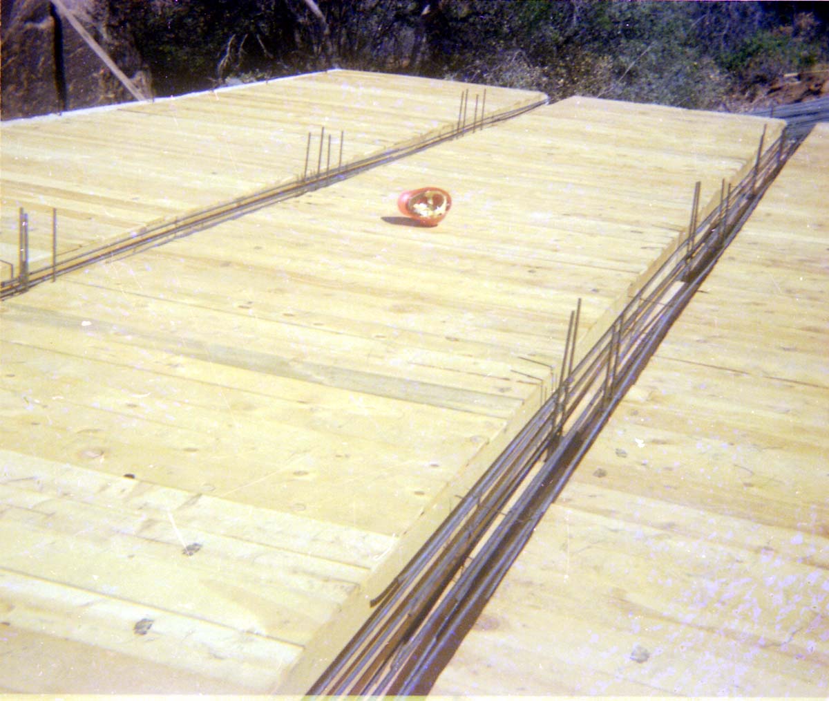 The construction of the Wiley Spring water vault.