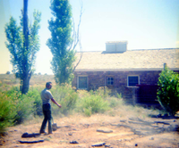 Color Photos of trail construction at Pipe Springs.