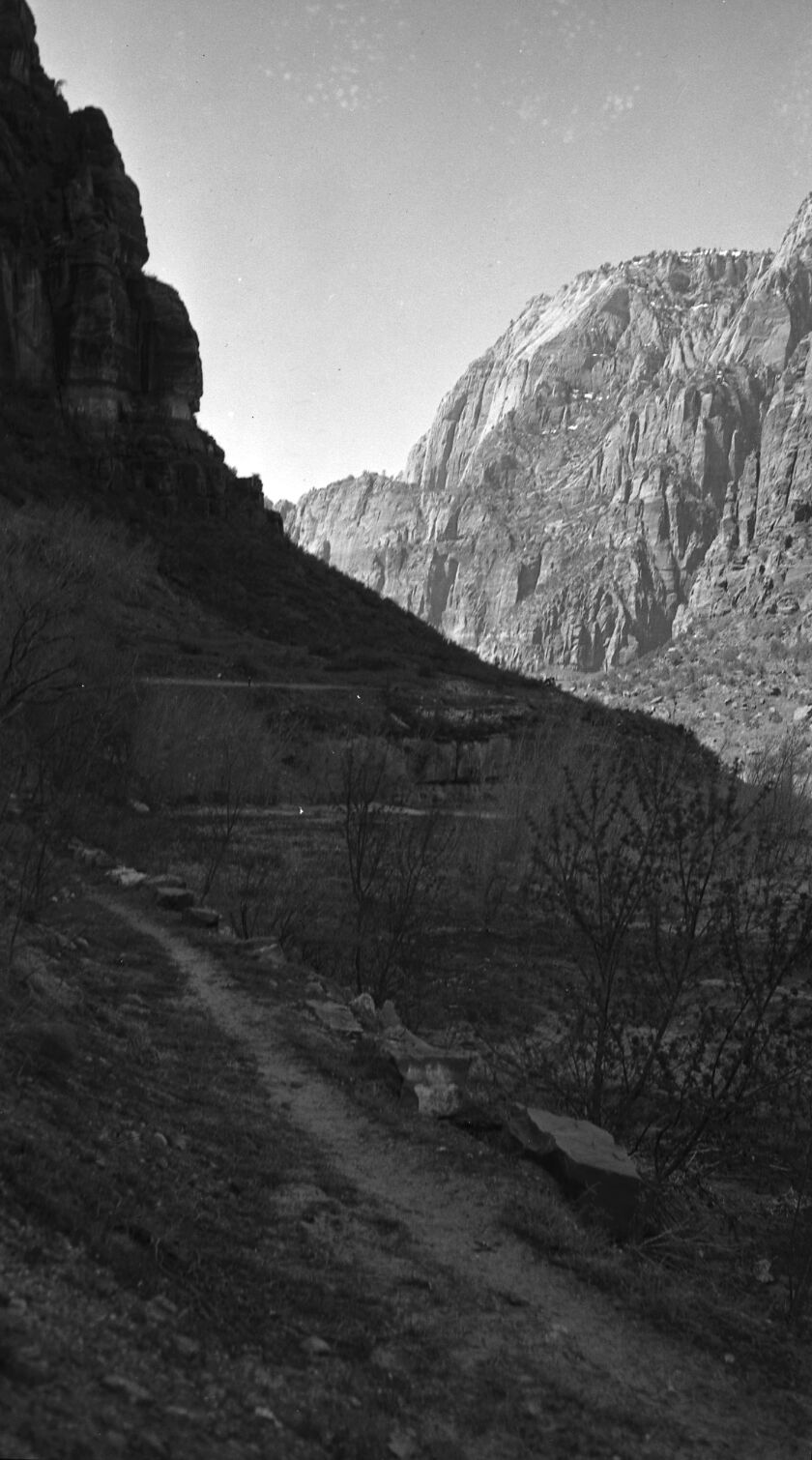 The Great White Throne and cross-bedded sandstone.