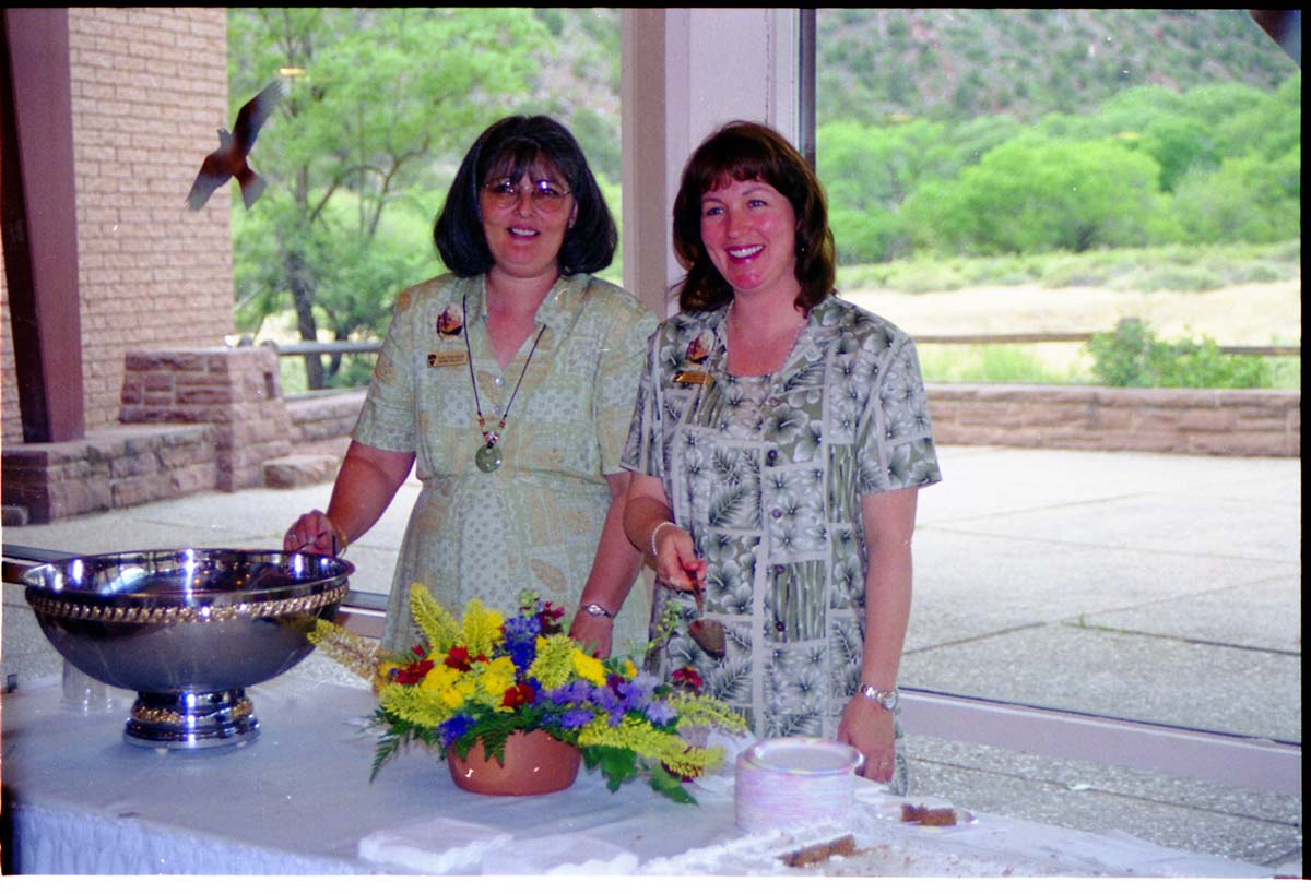 Color Photos of the opening celebration for the new visitor center - Same day as the official shuttle launch.