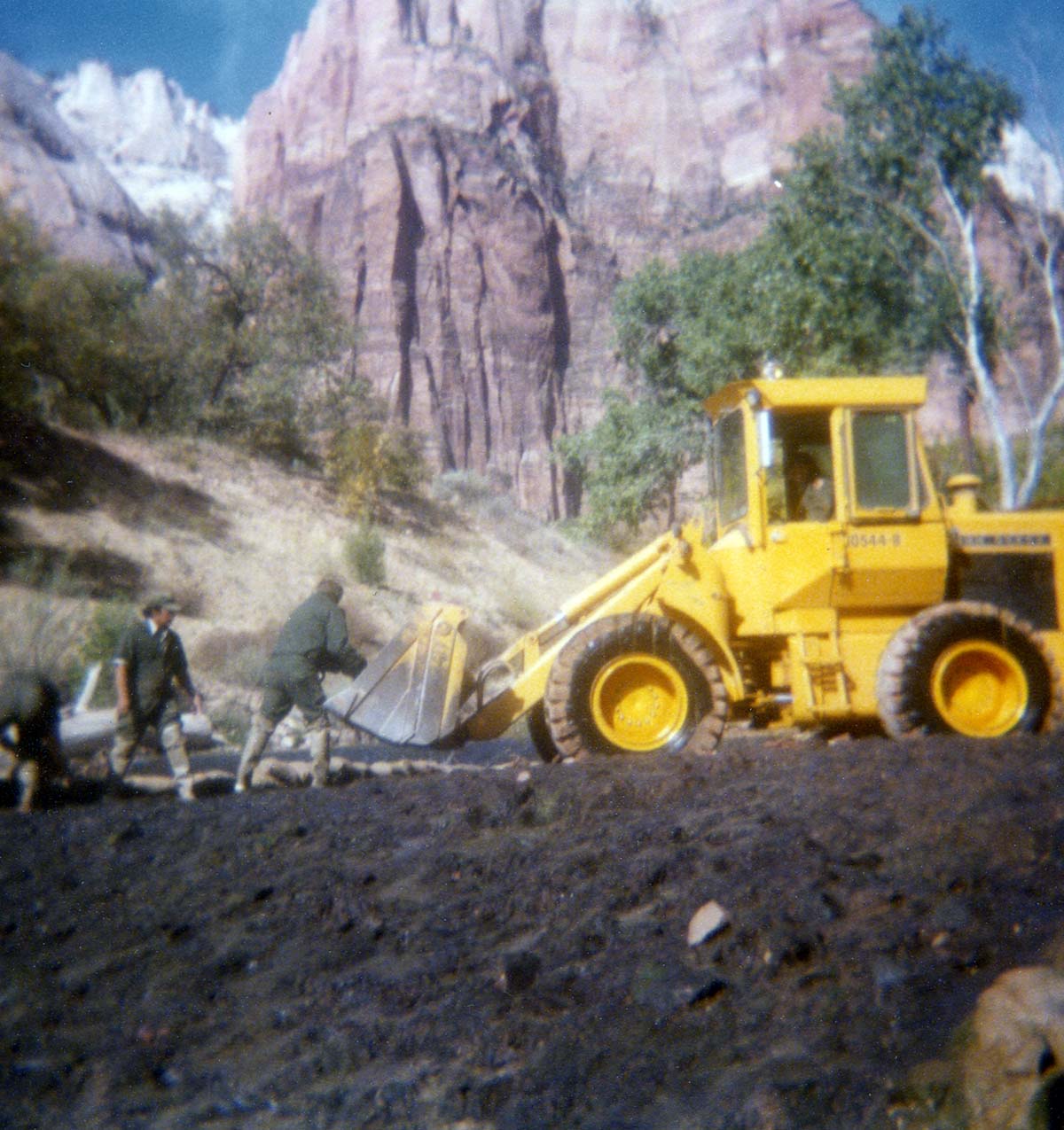 Color photos of the Birch Creek Spillway construction and/ or modification.