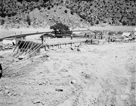 Pouring concrete on first floor of Mission 66 Visitor Center and Museum.