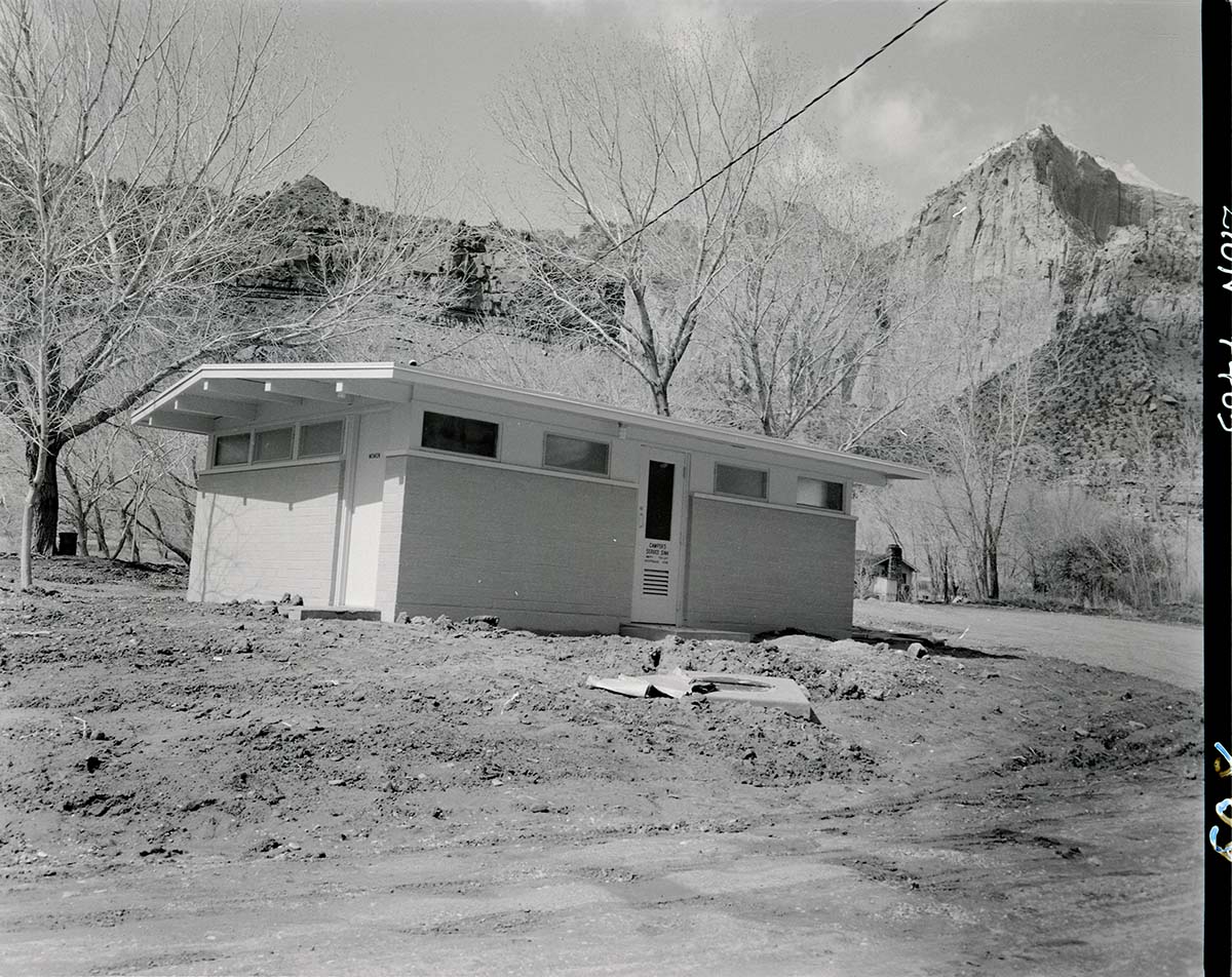 Comfort station, Building 125, South Campground.