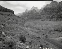 Park road from entrance to entrance station, South Entrance.