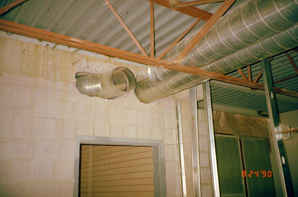 Construction of headquarters addition.