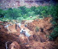 Color Photos of flood damage from the 1972 flood.