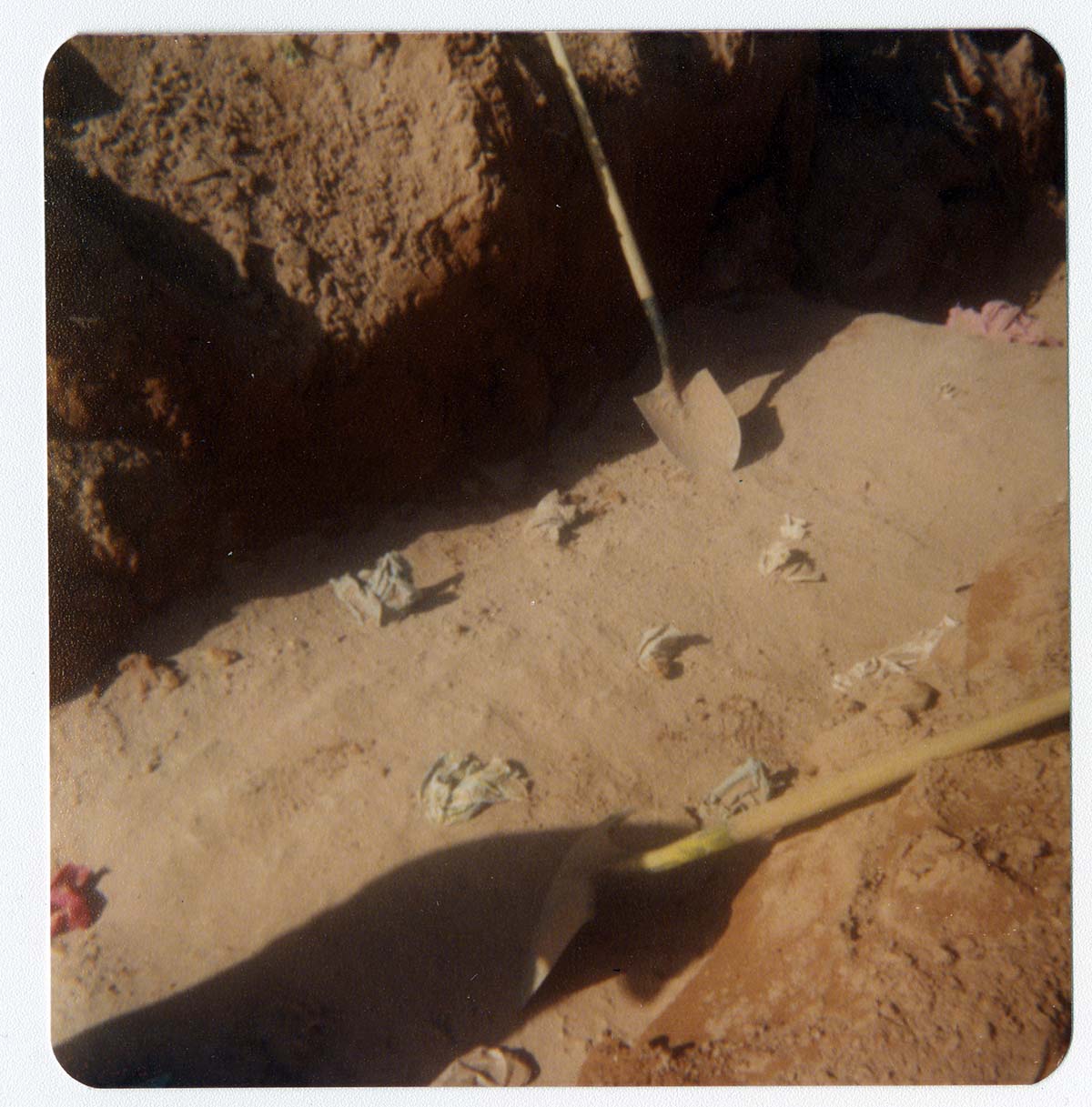 The Springdale water pipeline during construction.