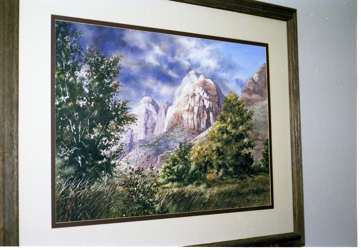 Color Photos of a temporary art exhibit.