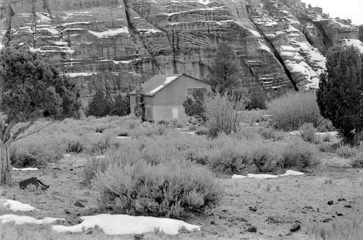 BW photo of the 1937 grazing study 35MM. Photo of house.