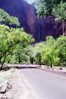 Color Photos of the official launch of the Zion shuttle system- same day as the new visitor center opening.
