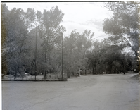 Proposed site for sanitation station near entrance to South Campground.