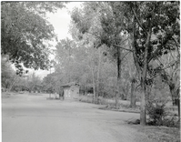 Proposed site for sanitation station near entrance to South Campground.