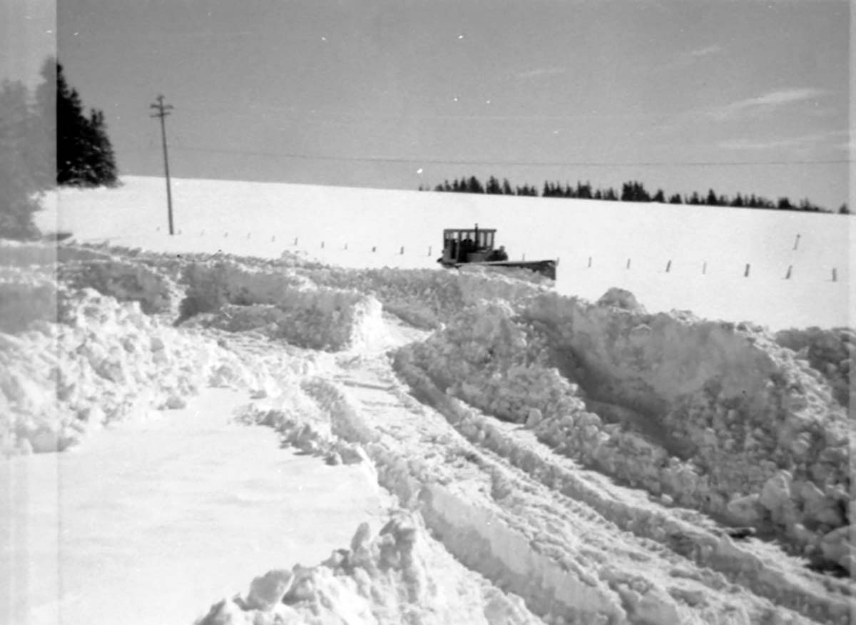 BW Photos of snow plowing at Cedar Breaks.