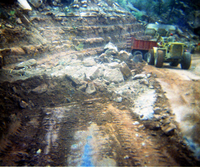 Color Photos of flood damage from the 1972 flood.