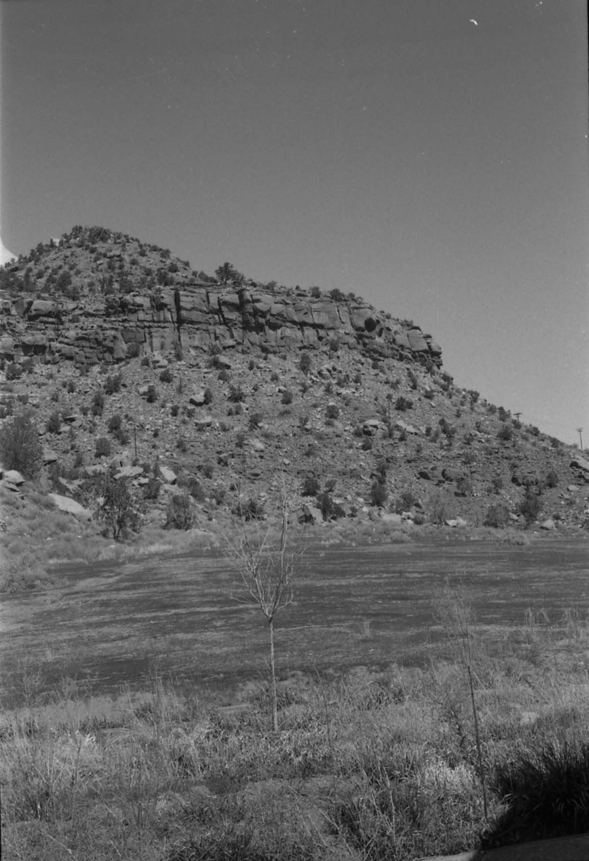 BW Photos of general interior views of Zion Canyon - 35mm.
