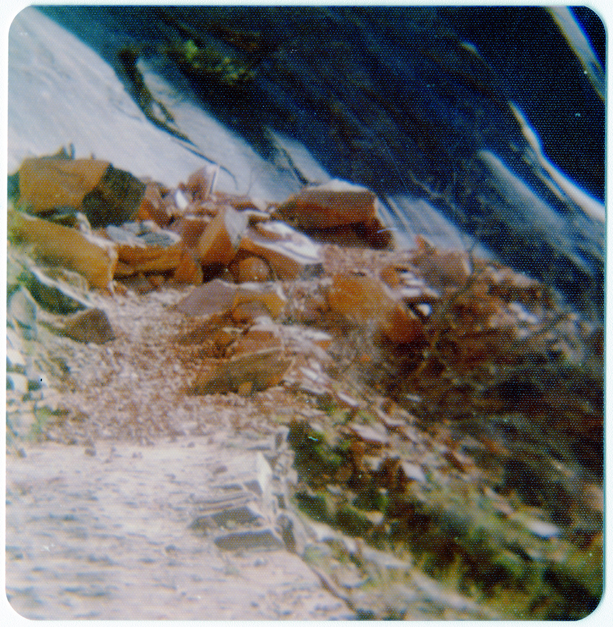 Rock pile during road work along the Kolob Terrace Road.