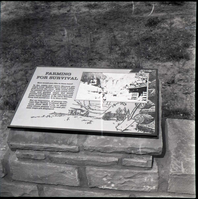 BW Photos of trailside exhibits.