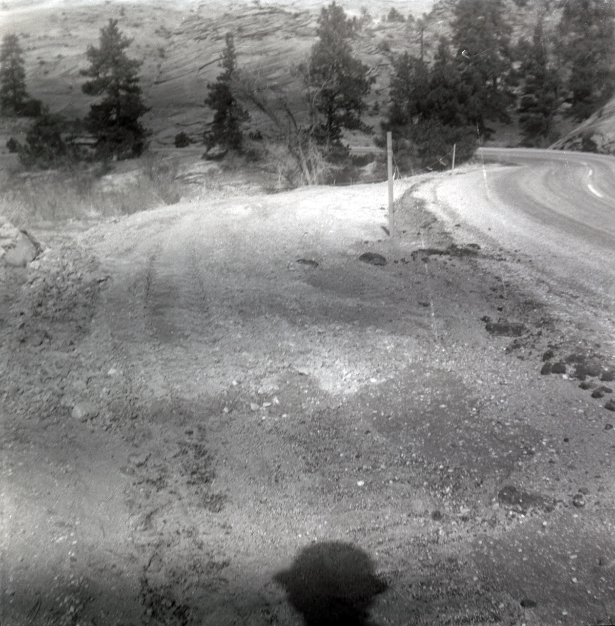 East side road repair and turn out construction.