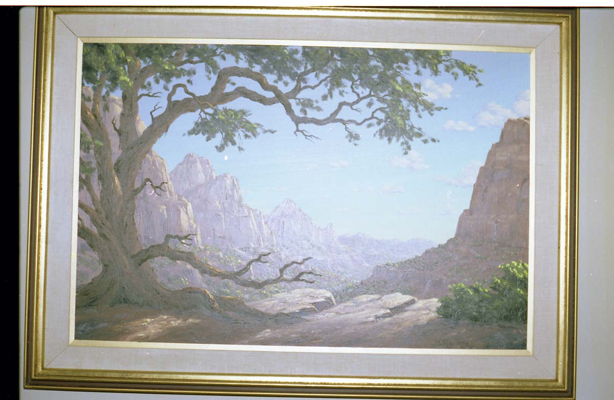 Color Photos of a temporary art exhibit.