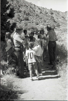 BW Photos of Junior Ranger Activities in Zion.