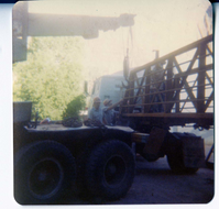 The arrival and replacement of the new Birch Creek footbridge.