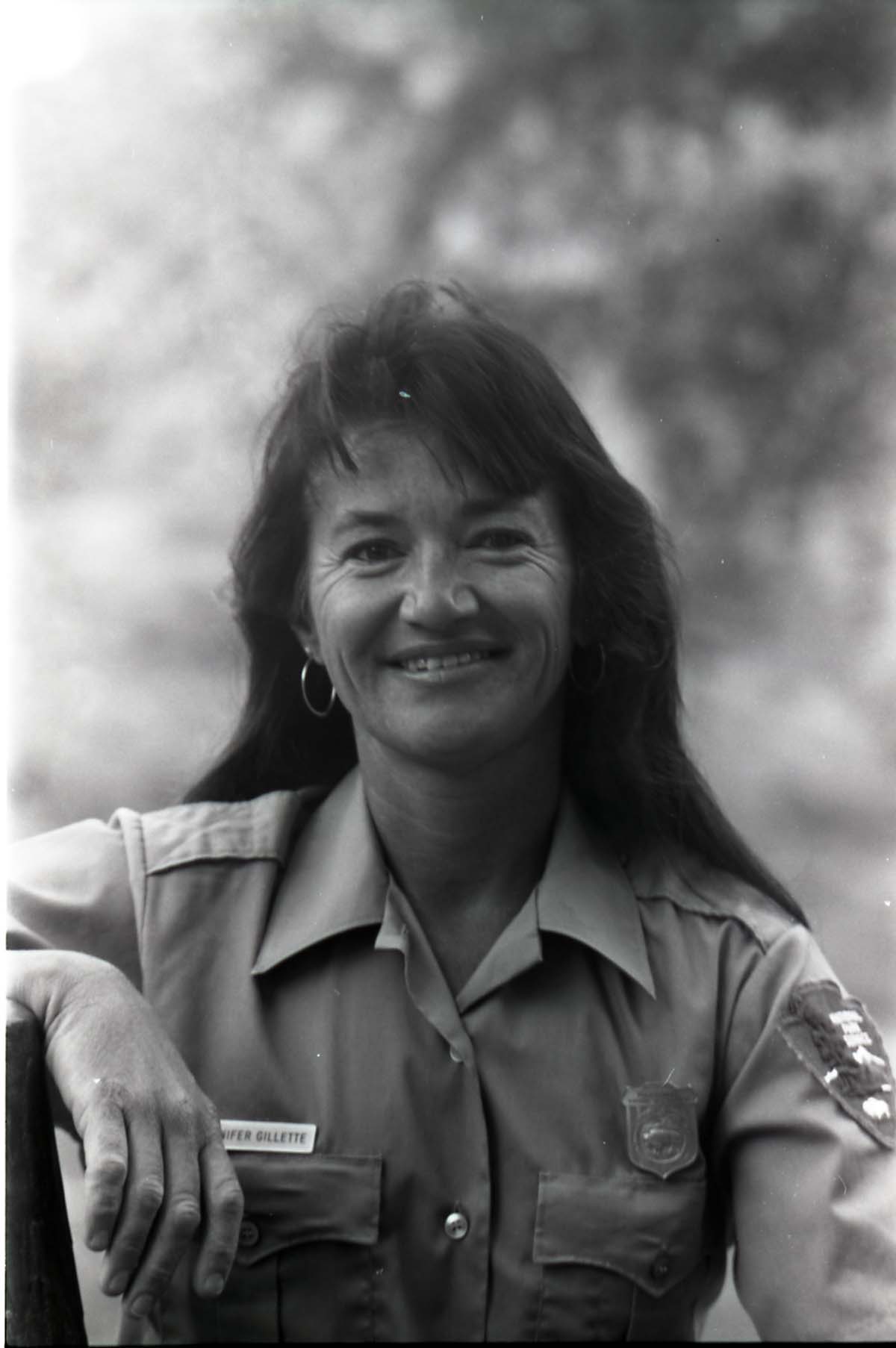 BW photos of Jennifer Gillette.