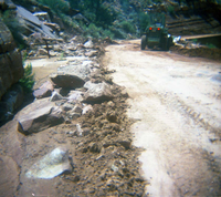 Color Photos of flood damage from the 1972 flood.