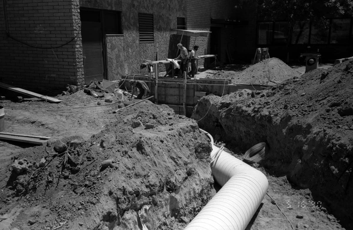 Construction of headquarters addition.