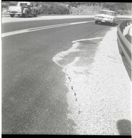BW photos of rock slides in Kolob Canyons - 2x2.